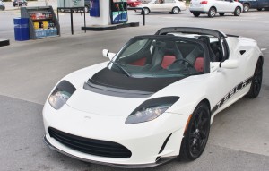 You could say the Tesla Roadster 2.5 Sport was a 'gas' to drive. I slay me...