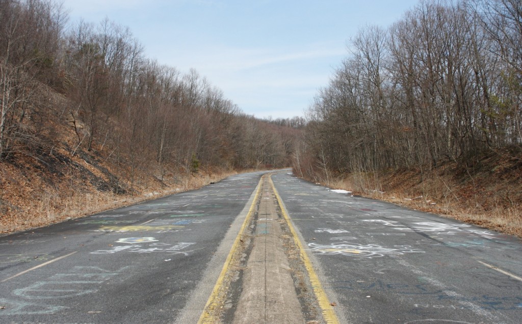 Pennsylvania's abandoned Route 61, one mile south of the equally abandoned town of Centralia.