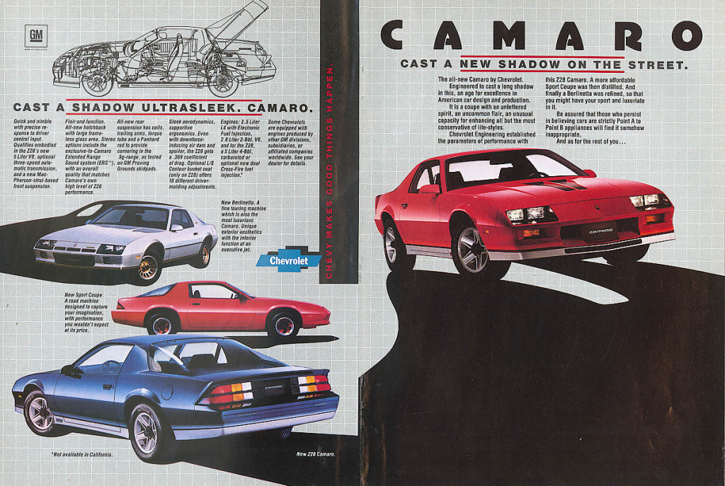 When Chevy first introduced a 4-cylinder Camaro in 1982, it 'boasted' 90 horsepower.
