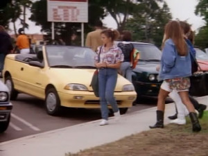 Too cool for school? Not according to this screen shot from Beverly Hills, 90210.